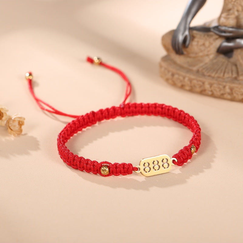 888 Wealth Luck Angel Number Bracelet
