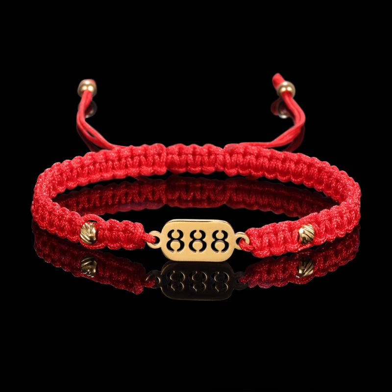888 Wealth Luck Angel Number Bracelet