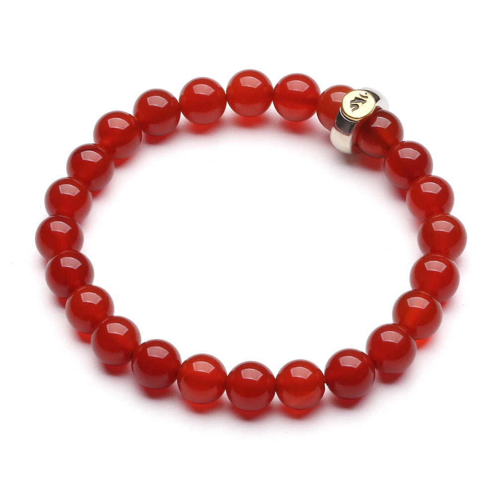 Red Agate Buddhist Guardian Deities Bracelet - Zodiac Bracelet for Luck, Protection