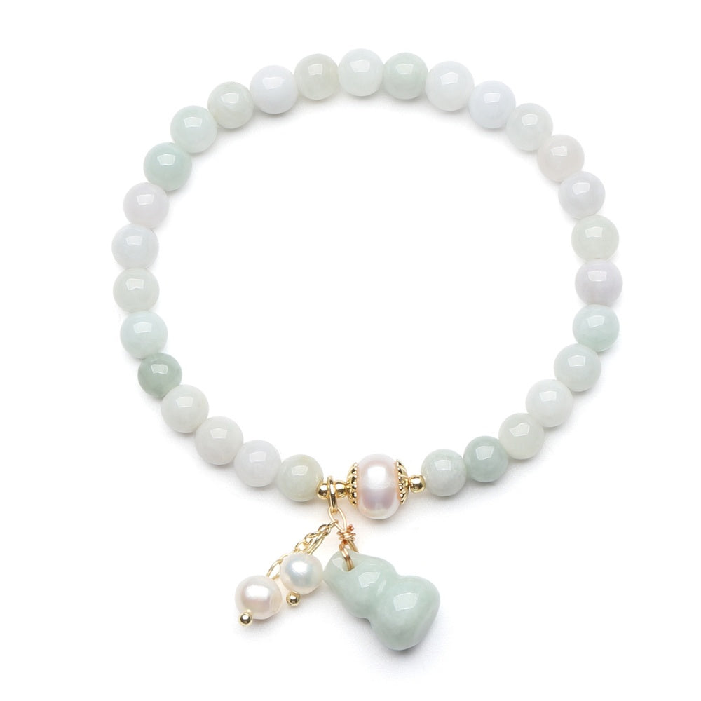 Light Green Jade Wu Lou Amulet Bracelet