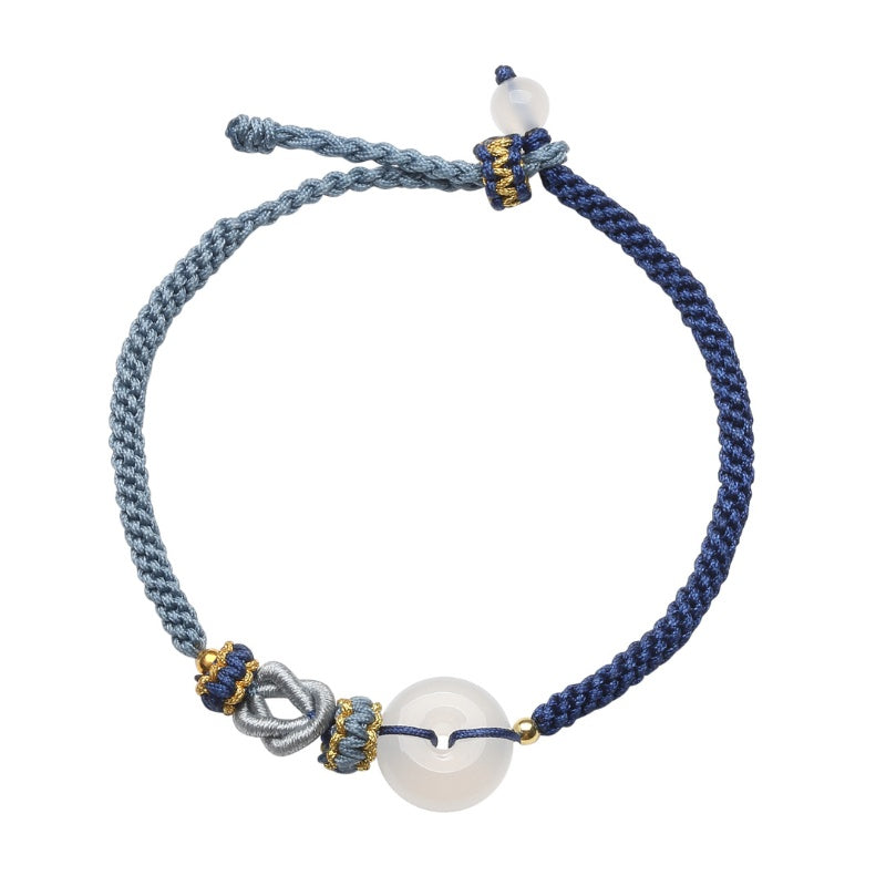 White Agate Fu Couple Bracelets - Give the Gift of Luck