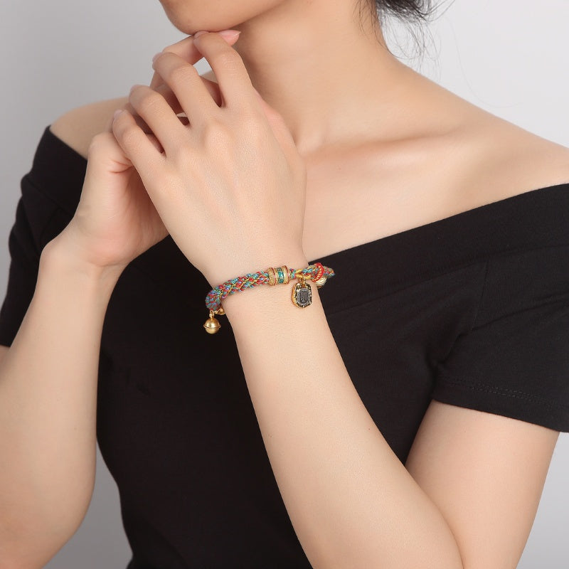 Zakiram Goddess of Wealth Tibetan Mantra Bracelet